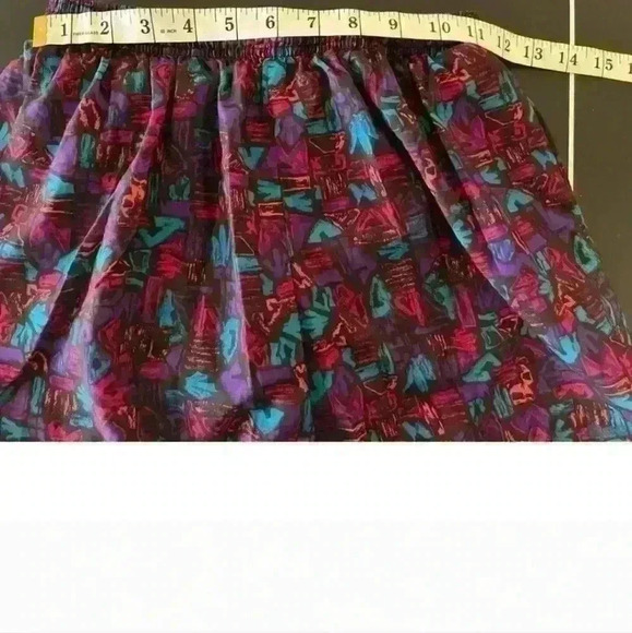 Vintage Reebok swim trunks Made in USA geometric pattern Medium 80s/90s - Picture 3 of 5